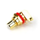 RCA Cinch High-End PCB Panel Jack Gold, red