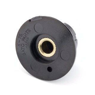 Control Knob K-75-L black 30mm
