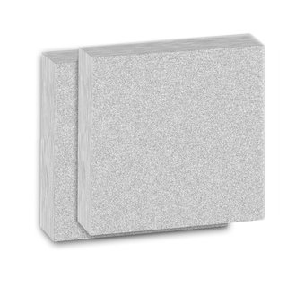 2 Panels CARUSO-ISO-BOND 100mm WLG 035 Squared Absorber panel 600x600x100mm, grey melange