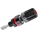 WBT Pole Terminal WBT-0708  Ag (Silverplated) Red Black Body