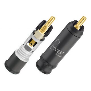 WBT RCA cinch cable connector WBT-0114 Cu White