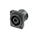 Neutrik NL4MDXX-V Speakon 4 pole chassis connector, black...