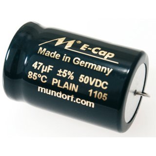 Mundorf ECap 50V AC PLAIN  Audio Electrolytic capacitor  Elko (bipolar & glatt)