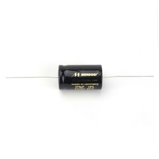 Mundorf ECap AC RAW  Audio Elektrolyt Kondensatoren  Elko (bipolar & rau) 270 uF 5%, 63VDC