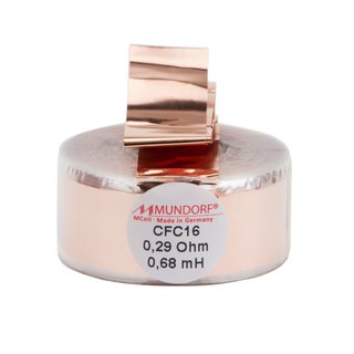 Mundorf MCoil Air-Core Coil CFC · Copperfoil 17*0,07mm (baken) 0,68 mH ±2%, 0,29RDC Ohm