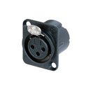 NEUTRIK NC3FDLX-B XLR-Receptacle 3-pol,