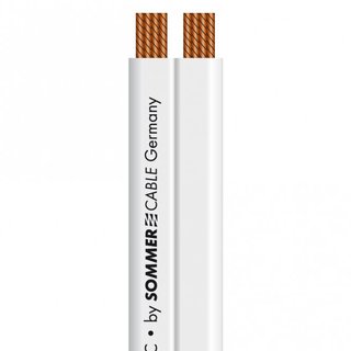 Sommer Speaker Cable SC-Tribun 240 Performance, Flat, 2 x 4,00 mm, 17,5 x 3 mm, white