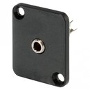 HICON Mini-jack, 3,5mm, 3-pole , metal-, Soldering-female...
