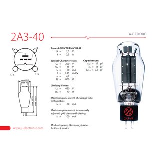 JJ 2A3-40 Tube