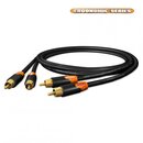 HICON Cinch-Cabke RCA Phonocable Pair, Ergonomic Series 3m
