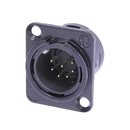 NEUTRIK NC7MDL1-B XLR-Receptacle 7-pol,black