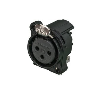 Neutrik NC3FBH2-B XLR Chassis Connector
