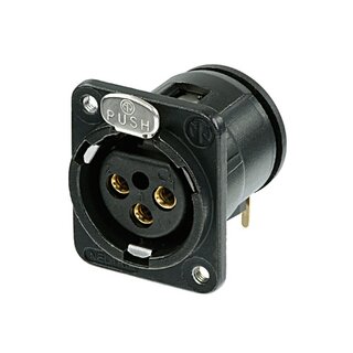 Neutrik NC3FDM3-H-B XLR Chassis Connector