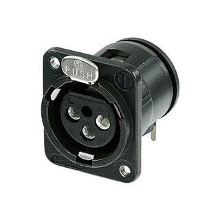 Neutrik NC3FDM3-H-BAG XLR Chassis Connector