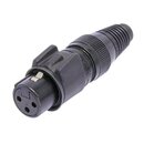 Neutrik NC3FX-HD-B XLR Cable Connector