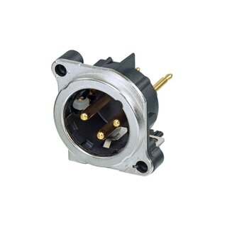 Neutrik NC3MBV-SW XLR Chassis Connector