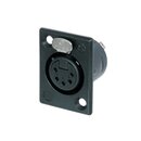 Neutrik NC5FP-B-1 XLR Chassis Connector