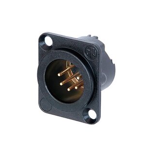 Neutrik NC5MD-LX-B XLR Chassis Connector