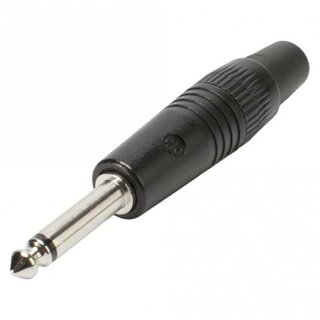 Neutrik NP2C-BAG2 pole 1/4 professional phone plug, black metal housing, Nickel contacts