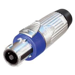 Neutrik NLT4FX Speakon 4 pole female cable connector, nickel housing, chuck type strain relief