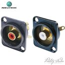 Neutrik RCA Cinch Pair, goldplated chassis mount...