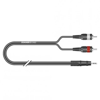 Sommer Cinch to mini plug cable 6m