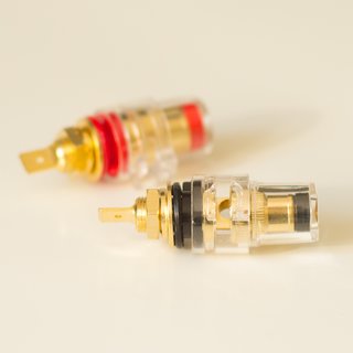 Gold plated High-End Banana plug Set jack with terminal binding and safety casing