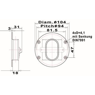 Mundorf AMT19C Tweeters 4 Ohm AMT21CN2,1.C  (replaces AMT19CM2.1-C)