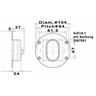 Mundorf AMT21C Tweeter 4 Ohm AMT21CM2.1-C